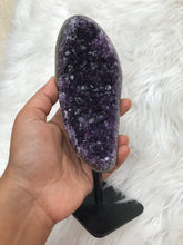 Rare Dark PurpleAmethyst Cluster in stand 4