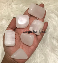 One Pink Mangano Calcite Tumble