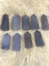 Lovely Blue chalcedony Crystal Point