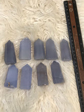 Lovely Blue chalcedony Crystal Point