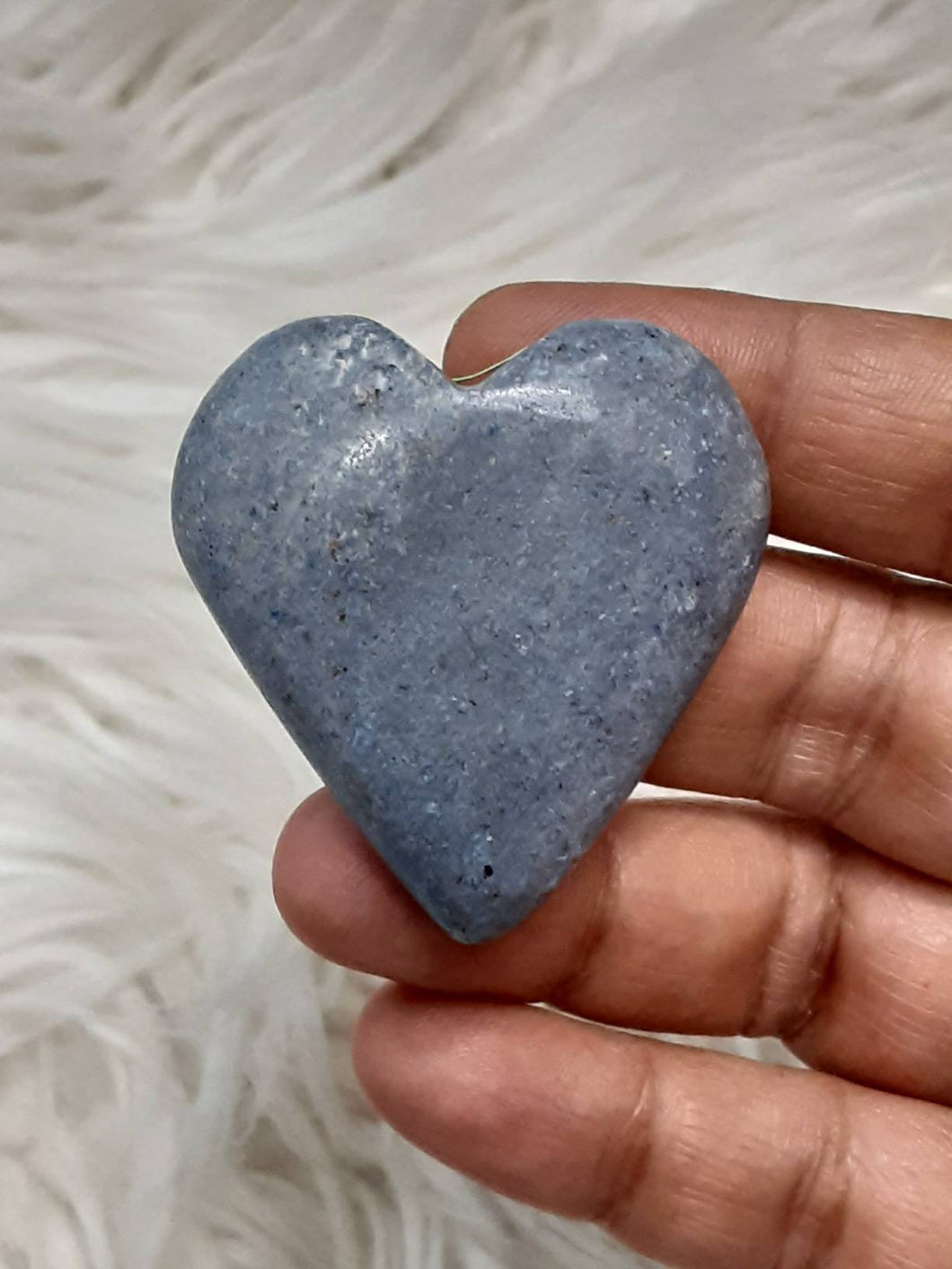 One Blue Dumortierite Heart 14
