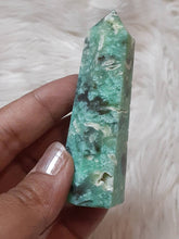 Gorgeous 3 inch Chrysoprase tower 1