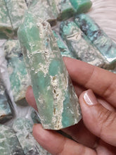 Gorgeous 3 inch Chrysoprase tower 1