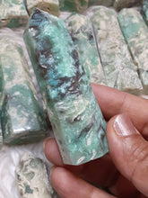 Gorgeous 3 inch Chrysoprase tower 1