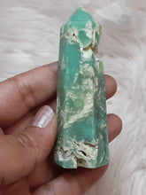 Gorgeous 3 inch Chrysoprase tower 1