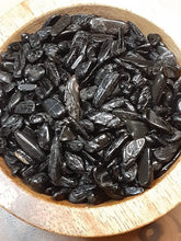 Black Tourmaline Chips -One ounce