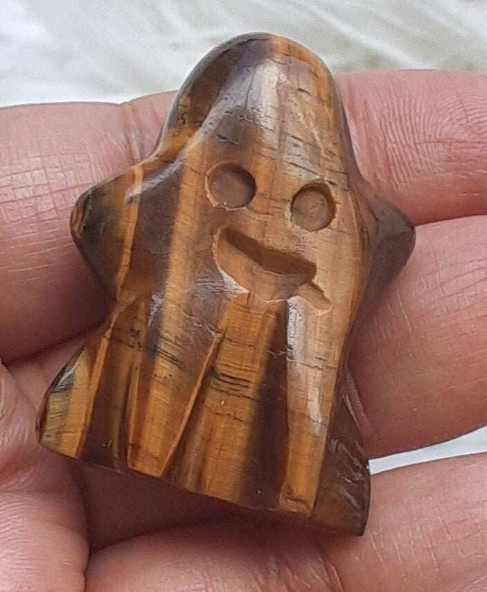 One Tiger eye  Ghost around 1.3 inch Tall