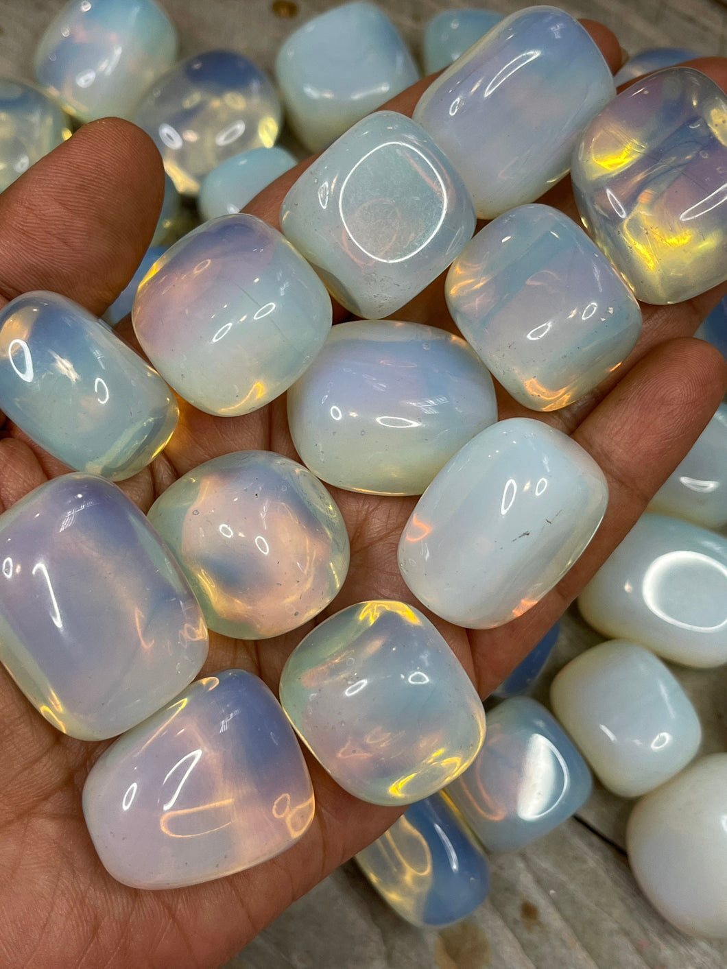 One Opalite Tumble 1” to 1.5” wide