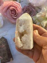 One Mosaic Quartz With Crazy Lace Point - New stone