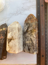One Mosaic Quartz With Crazy Lace Point - New stone