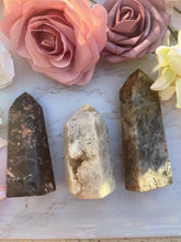 One Mosaic Quartz With Crazy Lace Point - New stone