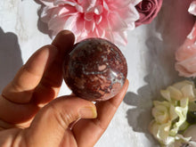 New Stone ! Red Jasper Druzy Geode Sphere -46mm
