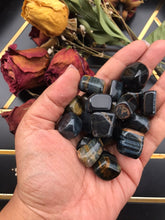 RARE Blue tiger&#39;s eye tumbled stones|tumbles crystals|tumbled gemstones|wicca crystal|