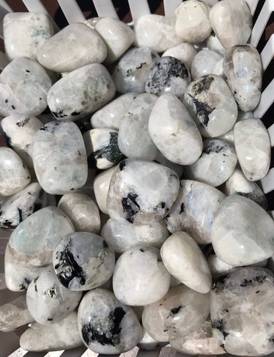 One Rainbow Moonstone Tumble