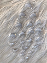 Two Clear Quartz Moons
