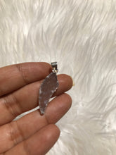Raw Amethyst Druzy Shark Tooth Crystal Pendant In Sterling Silver-you choose