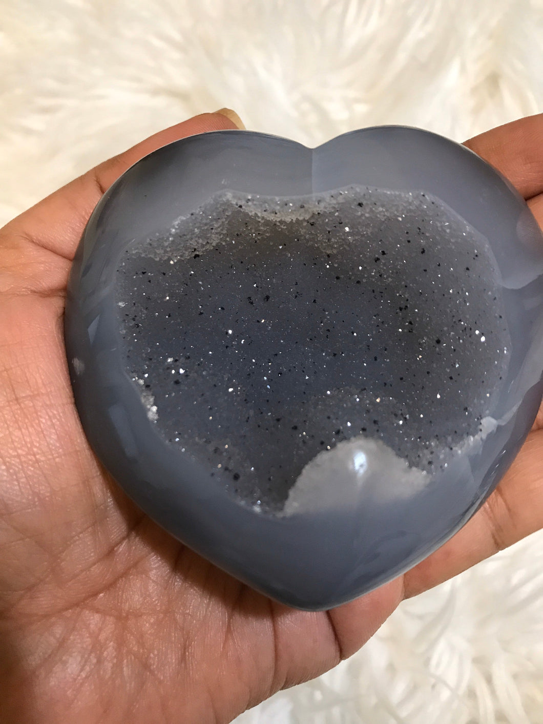 Large Agate Durzy Heart|Geode heart 2