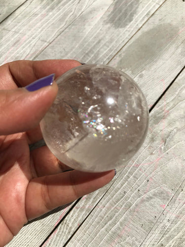 High Quality Clear Quartz Sphere 7