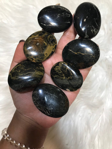 One Fossilized Wood Opal Palmstones