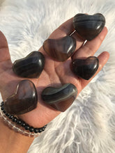 One (1) Yellow Fluorite Hearts