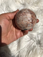 Unique Black Tourmaline Feldspar Sphere 5