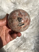 Unique Black Tourmaline Feldspar Sphere 5