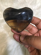 Yellow Fluorite Heart -2