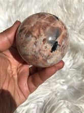 Unique Black Tourmaline Feldspar Sphere 5
