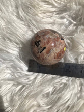 Unique Black Tourmaline Feldspar Sphere 5