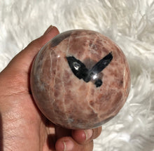 Unique Black Tourmaline Feldspar Sphere 5