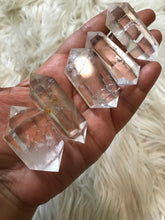 One large clear quartZ Double Terminated Point around 2 -2.3 inches