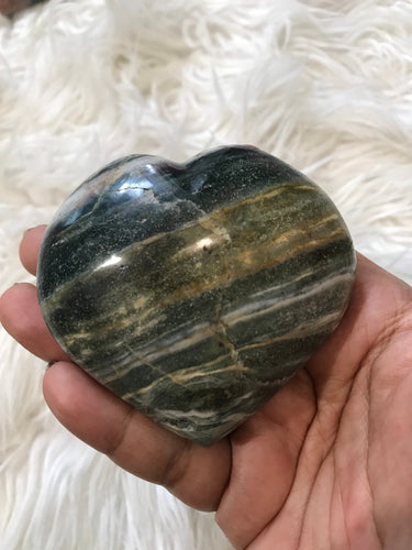 Large Ocean Jasper Heart 5