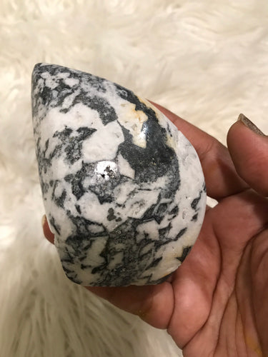 RARE Pink Mangano Calcite Druzy with Pyrite Freeform 4