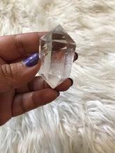 One clear quartZ Double Terminated Point more than 2 inches
