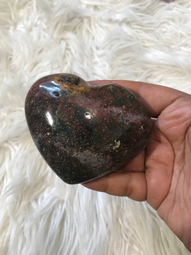 Large Ocean Jasper Heart 2