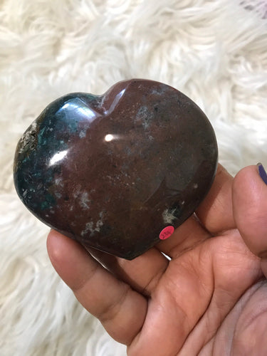 Large Ocean Jasper Heart 6