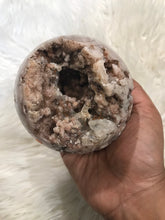 Huge Pink Amethyst Druzy Geode Sphere
