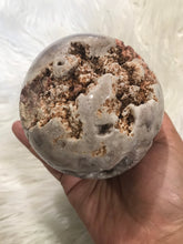 Huge Pink Amethyst Druzy Geode Sphere