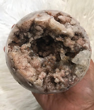 Huge Pink Amethyst Druzy Geode Sphere