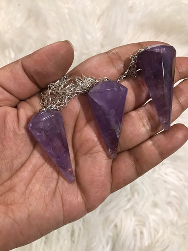 One Gemmy Amethyst Pendulum