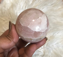 One Rose Calcite Sphere 1