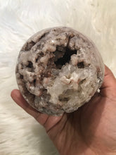 Huge Pink Amethyst Druzy Geode Sphere