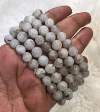 One 8mm Rainbow Moonstone Bracelet