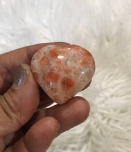 One sunstone heart 30mm