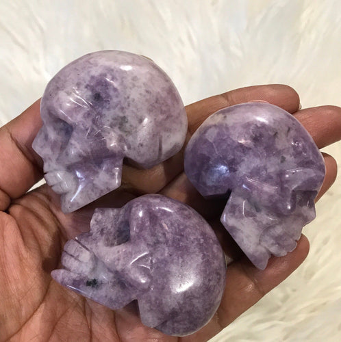 Lepidolite Skull 2 inch -2