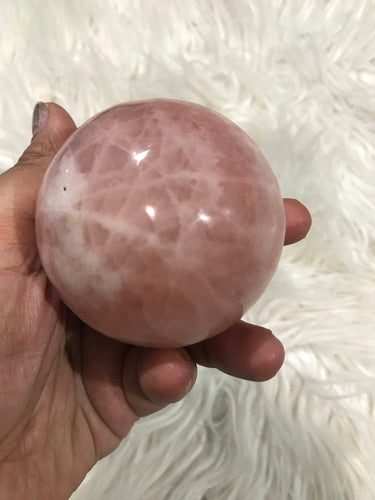 One dark Rose Calcite Sphere 10