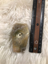 White Amethyst druzy Coffin 1 Halloween shapes