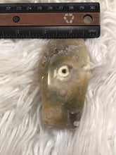 White Amethyst druzy Coffin 1 Halloween shapes