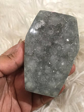 Light Green Amethyst druzy Coffin 3 Halloween shapes