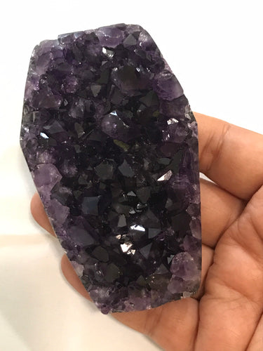 Dark Amethyst druzy Coffin 12 Halloween shapes